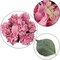 20-Inch UV Pink Hydrangea Bush with 7 Lifelike Silk Flowers for Indoor and Outdoor Décor, Floral Home by Artificial Flowers
